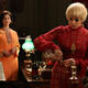 Arlene (Joanna Going) and Megan Draper (Jessica Pare) - Mad Men _ Season 6, Episode 9 _ 'The Better Half' - Photo Credit: Michael Yarish/AMC